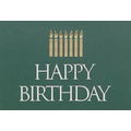 Happy Birthday Candles Everyday Blank Note Card (3 1/2"x5")